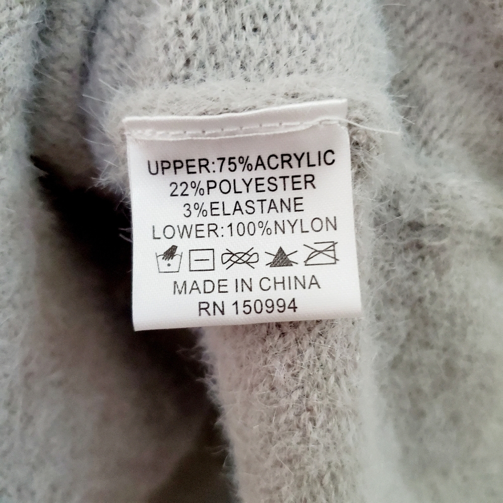 NWT Belldini | Soft Gray Dropped Shoulder Sweater - Picture 8 of 8